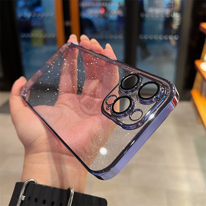 Starry Sky Glitter Plating iPhone Case