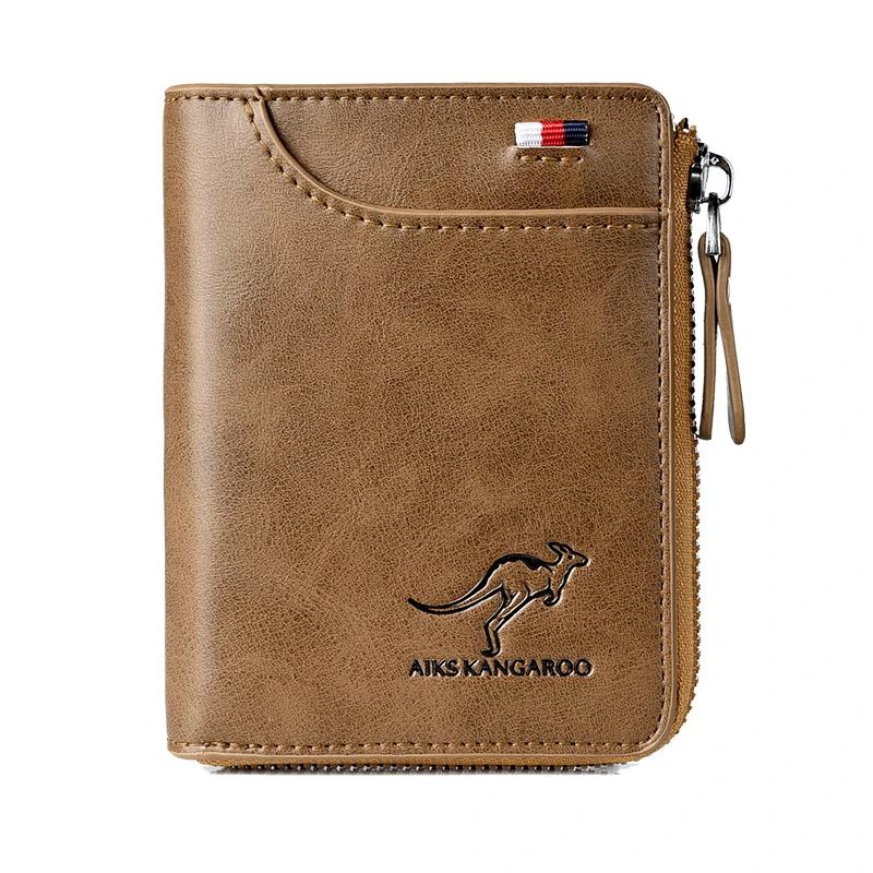 Men Wallet Zipper Purse ( RFID PROTECTED )
