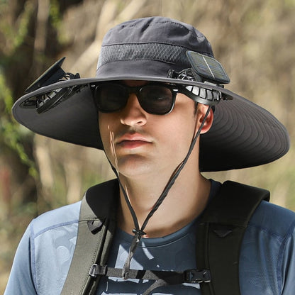 🏆 50K+ SOLD! 70% OFF – Almost Gone-⚡2025 New Ultralight Solar Fan Sun Hat – Lighter Than a Baseball!⚾(Only 11oz)