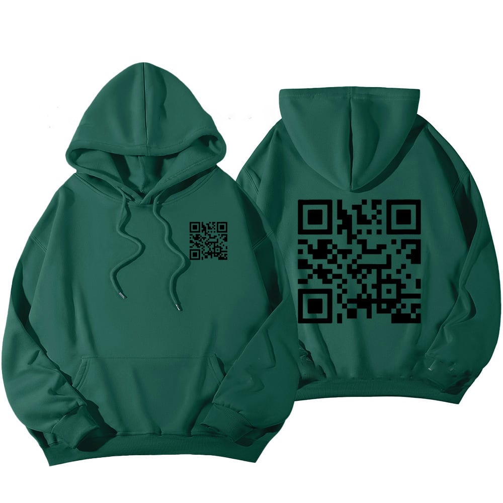 Funny FU QR Code Hoodie