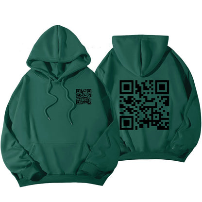 Funny FU QR Code Hoodie