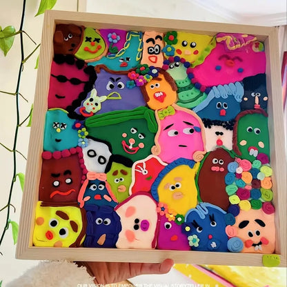 🔥Last 4 hours 57% OFF - 🖼️DIY Stress Relief Clay Frame Kit