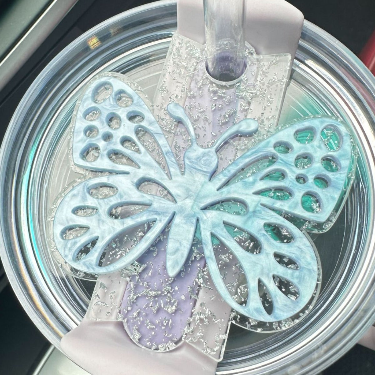 🦋Acrylic Cup Plate Accessory🎀