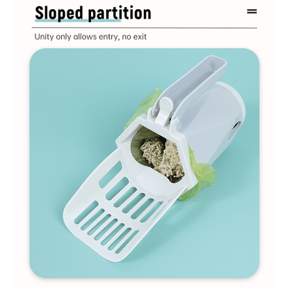 🐱Cat litter scoop integrated detachable deep scoop with garbage bag