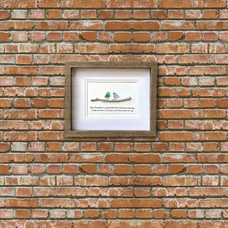 Sea Glass Art, Seaglass Birds, Friend Birthday Gift，Handmade