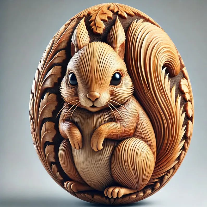 🔥Original Author🎁Animal Easter carving craft egg