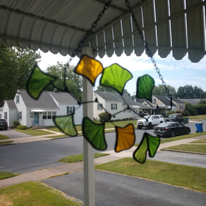 ✨Ginkgo Leaf Stained Glass Sun Catcher