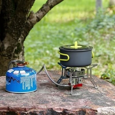 🔥Camping Outdoor Windproof Gas Burner