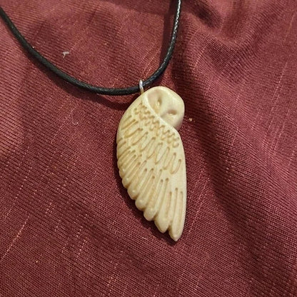 🦉Wooden Owl Pendants-Couple Necklace Gift