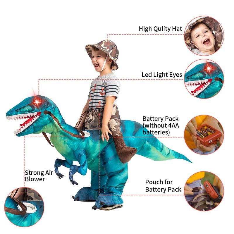 ✨LAST DAY ONLY 49% OFF🔥 GOOSH Inflatable Dinosaur Costume Halloween Costumes