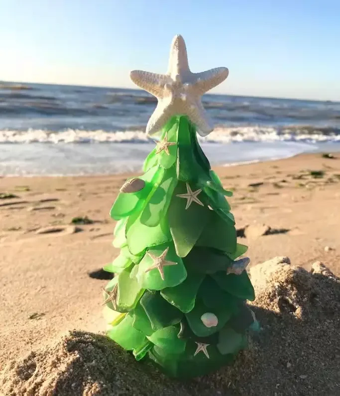 Sea Glass Christmas Tree