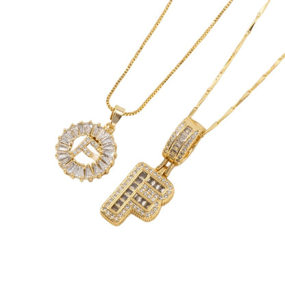 2 Pack - Initial Letter Pendant Necklaces