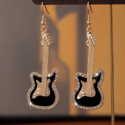 🎸Sparkling Guitar Earrings💫