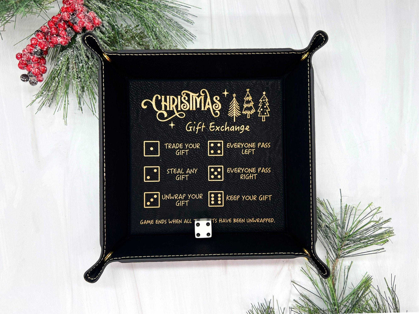 🎲Christmas Dice Tray for Gift Exchange Games🎁