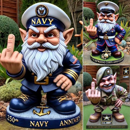 🔥LAST DAY 49% OFF-Funny Army 250th Anniversary Gnome Statue