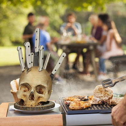 Skull Knife Holder for Kitchen Storage