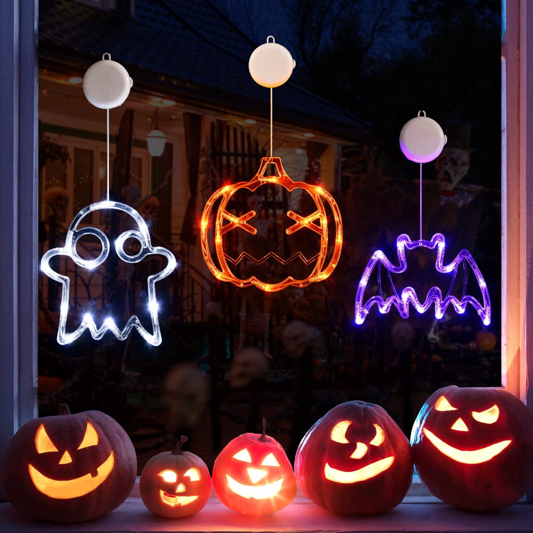 ✨ Upgrade Halloween Window Lights Decorations