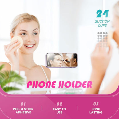 Silicone Suction Phone Case Adhesive Mount for iPhone and Android