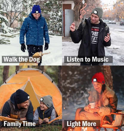 🎄Christmas Sales 49% OFF-2024 LED Bluetooth Beanie