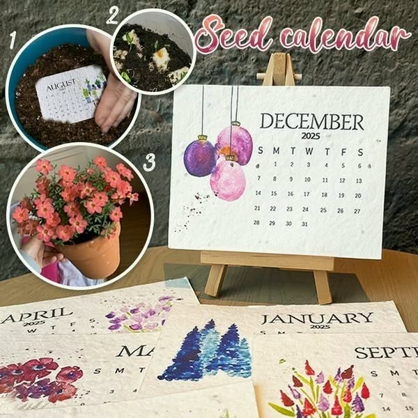 🎉Biggest Sale of the Year: 50% Off! 🌱Eco-Friendly Plantable Seed Calendar 2025