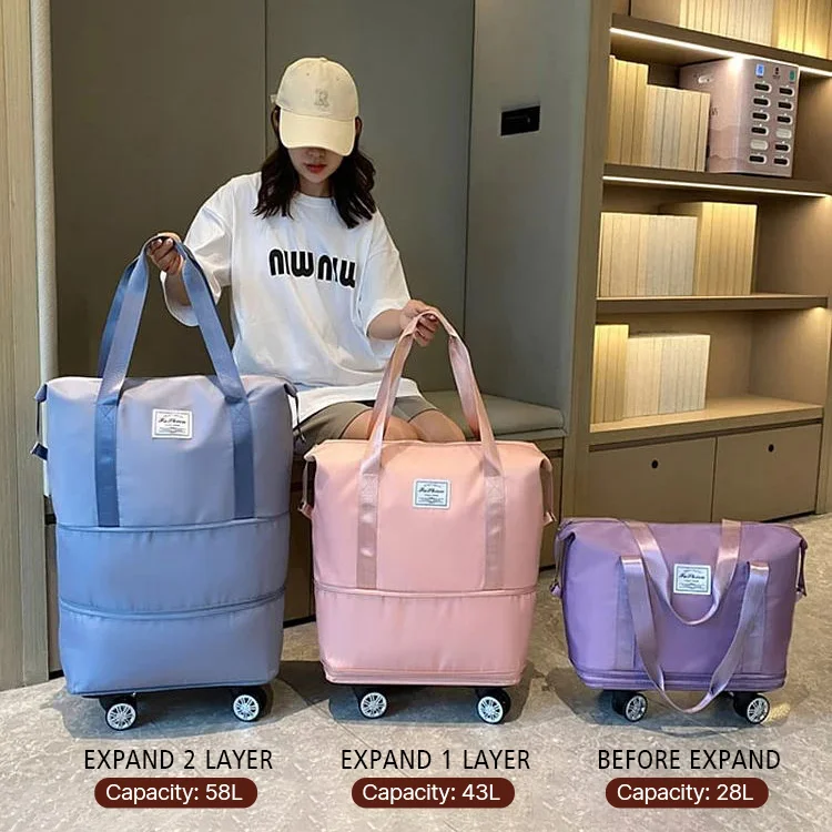 2025 New Large Capacity Travel Bag - Universal Wheel Removable