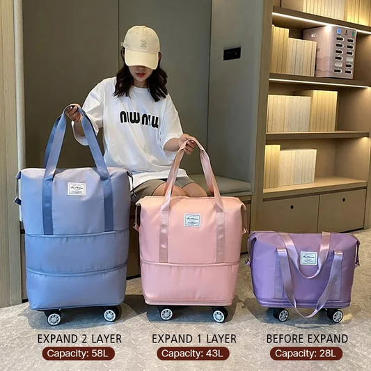 2025 New Large Capacity Travel Bag - Universal Wheel Removable