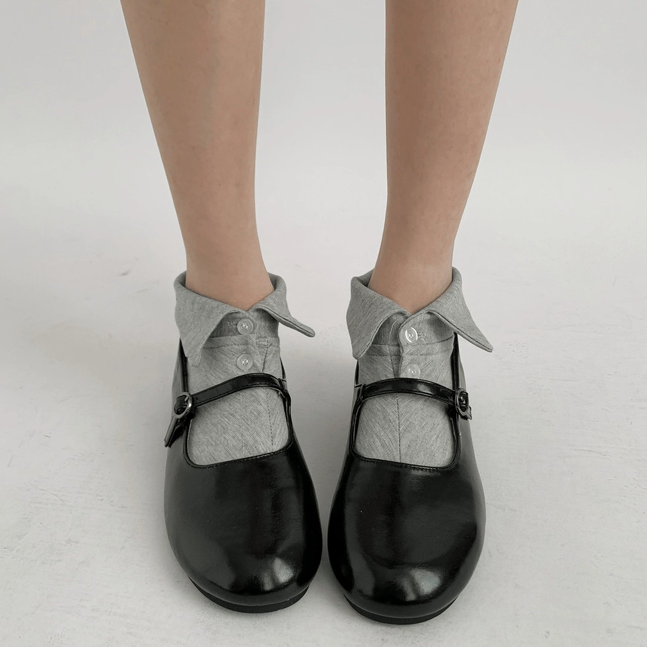 Shirt Collar Button Socks