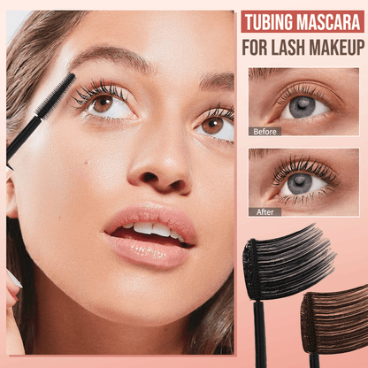⏳Buy 1 Get 1 Free Today🔥WATERPROOF Tubing mascara black & brown duo for lash makeup