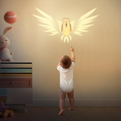 3D Animal Owl Wall Light