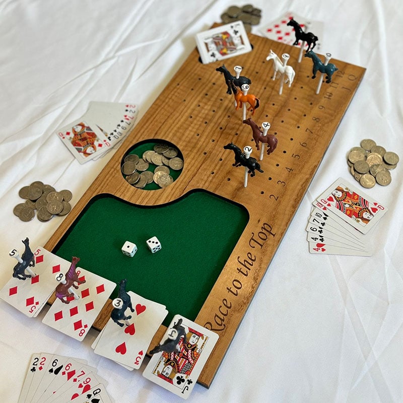 🐴Horse Races wood handmade party game!