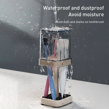 🪥 Stylish Toothbrush Holder with Cover