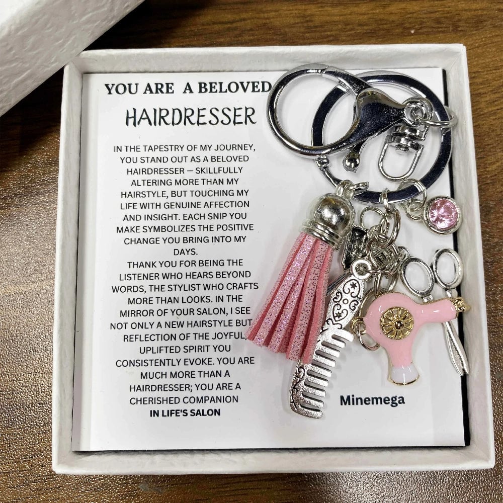 🎁💕Hairstylist Gift Keychain