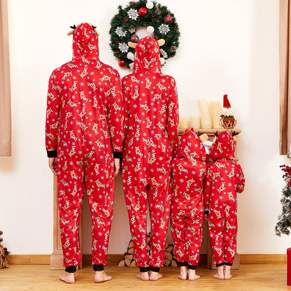 🎁Christmas Family Matching Hoodie Pajamas Reindeer Romper Long Sleeve