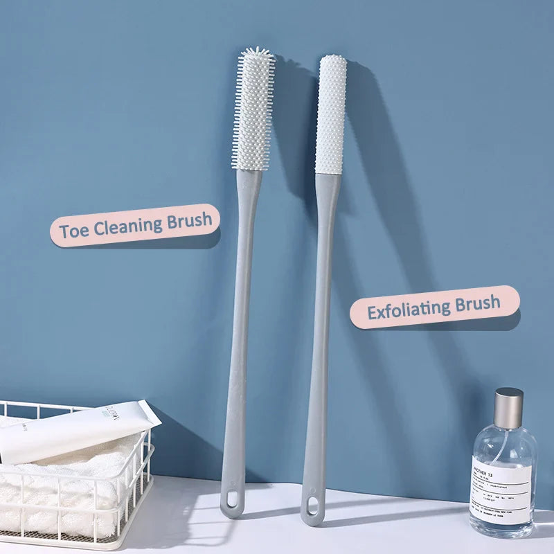 🔥(2PCS/ SET) Long Handled Silicone Toe Crevice Cleaning Brush & Exfoliating Brush