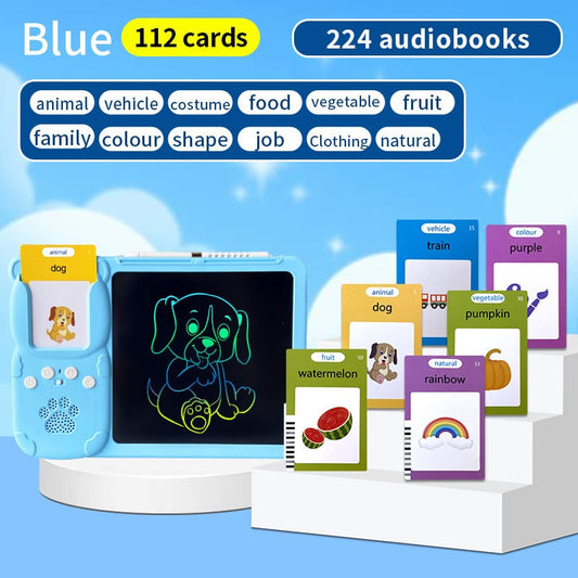 🔥LAST DAY 49% OFF🔥Early Education Card Camera 8.5-inch Handwriting Pad Integrated Machine Children's English Learning, Painting and Puzzle Toy