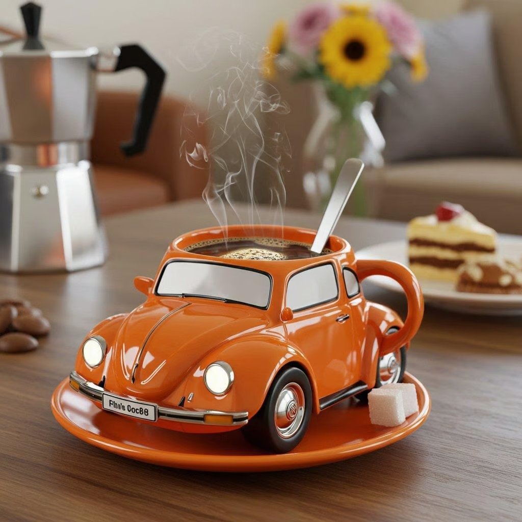 ☕Beetle Shaped Coffee Mug