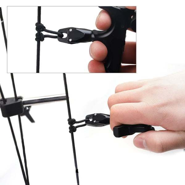 🔥Last Day Promotion 49% OFF-360° Rotatable Three-finger Bow Release Tool Black