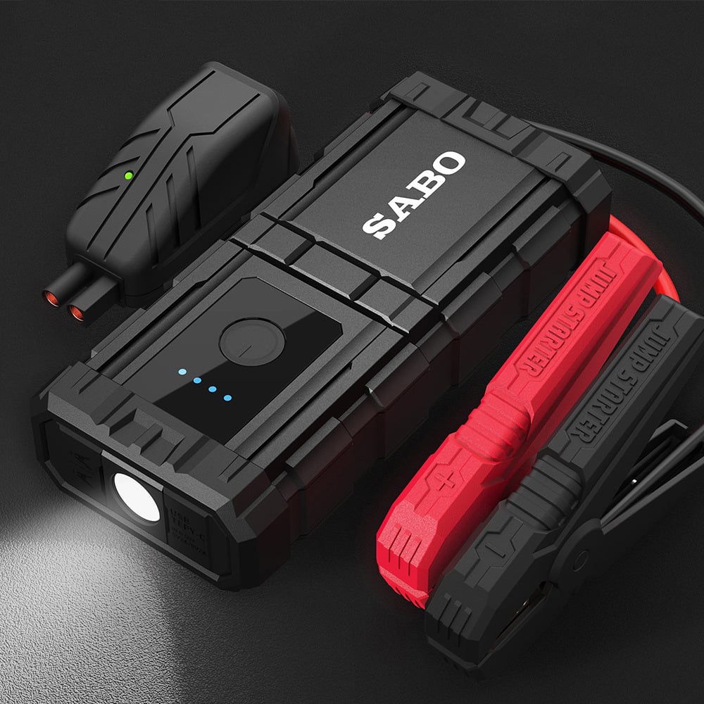 A68 Car Battery Jump Starter 1000A Peak Battery Capacity