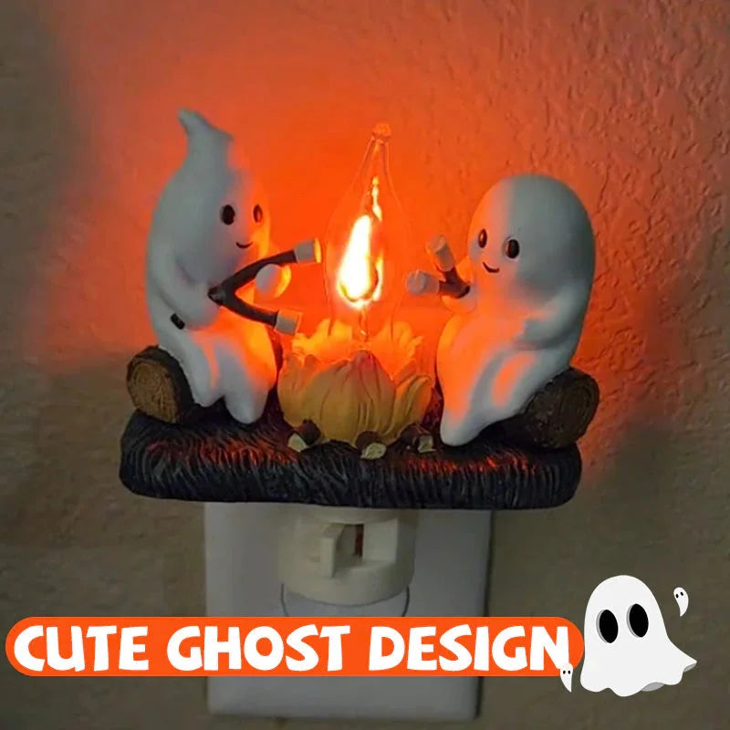 🔥Last Day Sale Price | 2024 Ghost Campfire Flickering Nightlight✨🔥👻