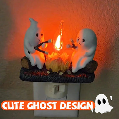 🔥Last Day Sale Price | 2024 Ghost Campfire Flickering Nightlight✨🔥👻