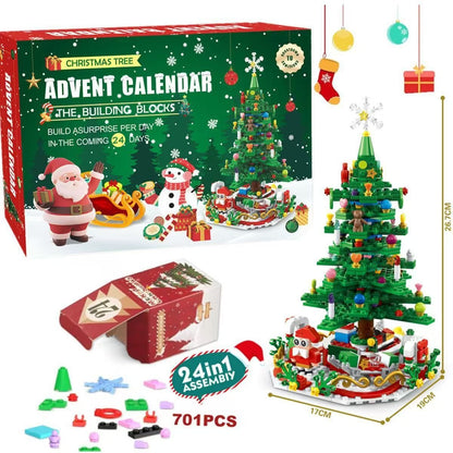 ✨Last Day 50% OFF 🎁Countdown Calendar 2024 Christmas Theme Building Set