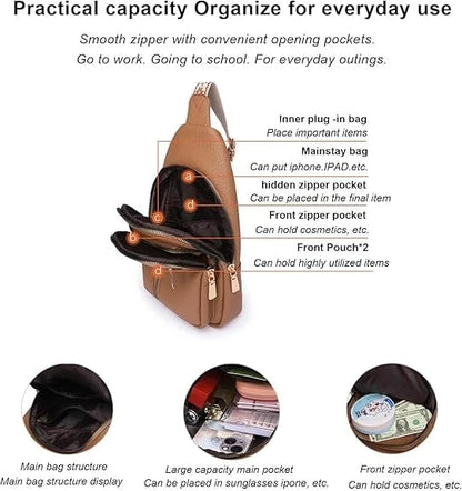 🔥Last Day Sale 49% OFF🏆️Anti-Theft Embroidery Solid Color Crossbody Bag for Daily Travel