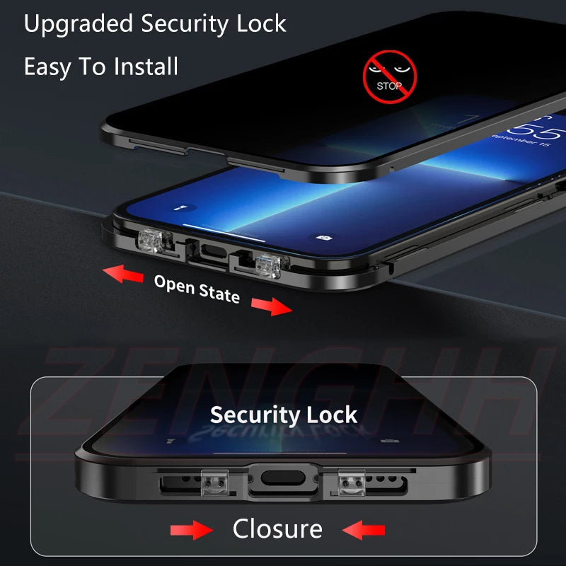 【🔥2024 New Style Hot Sale🎁】📱iPhone Magnetic Privacy Case