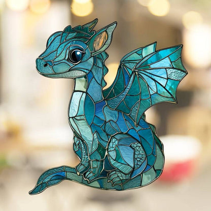 🎄2024 Christmas Gift 50% Off--Acrylic Colorful Dragon Suncatcher Ornament
