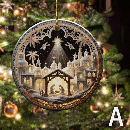 Unique Nativity Scene Ornament
