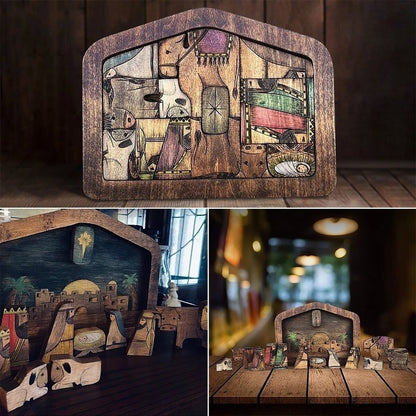 Nativity Puzzle Wooden Jesus Puzzles Set Jigsaw Game