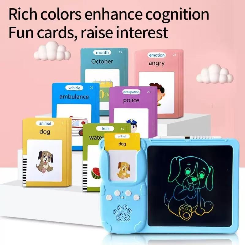 🔥LAST DAY 49% OFF🔥Early Education Card Camera 8.5-inch Handwriting Pad Integrated Machine Children's English Learning, Painting and Puzzle Toy
