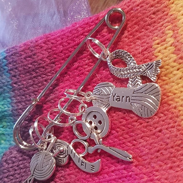 🧶Knitting Sewing Charm Stitch Markers | "Go To" Stitch Markers