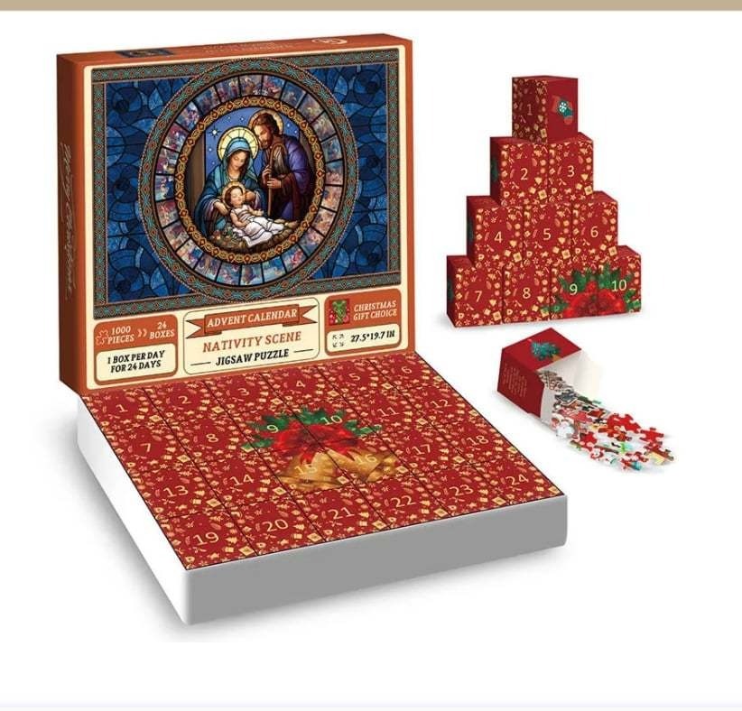 🎄Christmas Advent Calendar Jigsaw Puzzle 1000pcs🧩