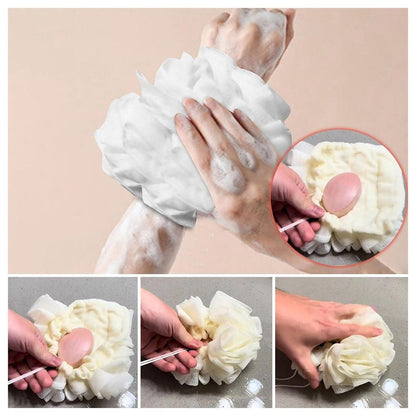 2-in-1 Bath Sponge & Washcloth